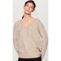 Sweter oversize - Beżowy. Brązowe bez kategorii Mohito, s. Za 99,99 zł.