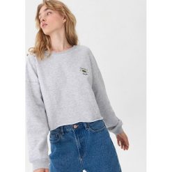Bluza z nadrukiem - Jasny szary. Szare bluzy damskie House, s, z nadrukiem, bez rękawów, bez kaptura. Za 59,99 zł.