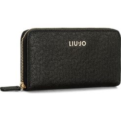 Portfele damskie: Duży Portfel Damski LIU JO – Zip Around Grande An N67044 E0087 Nero 22222