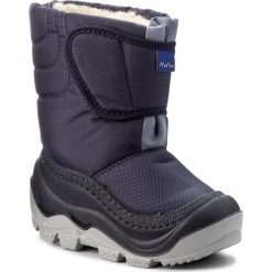 Buty zimowe chłopięce: Śniegowce MUFLON – 22-388CH Granatowy