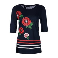 Desigual T-Shirt Damski Xs Ciemny Niebieski. Niebieskie koszulki damskie marki Desigual, na co dzień, xs, bez wzorów, z materiału, z okrągłym kołnierzem, bez rękawów. W wyprzedaży za 174,00 zł.
