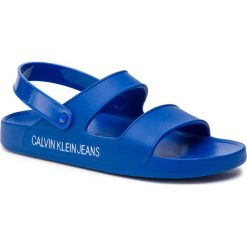 Sandały CALVIN KLEIN JEANS - Patton S0601 Nautical Blue. Niebieskie klapki męskie marki Calvin Klein Jeans, bez wzorów, z jeansu. Za 239,00 zł.