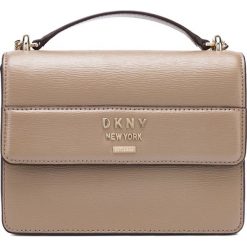 DKNY Ava Torebka Brązowy Beżowy. Pomarańczowe torebki klasyczne damskie DKNY, w paski, ze skóry, bez dodatków. Za 826,95 zł.