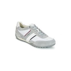 Buty Geox U WELLS C. Białe trampki męskie Geox, bez wzorów, bez zapięcia. Za 351,20 zł.