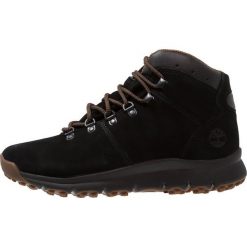Timberland WORLD HIKER MID Botki sznurowane black. Brązowe botki męskie marki Timberland, z gumy. Za 549,00 zł.