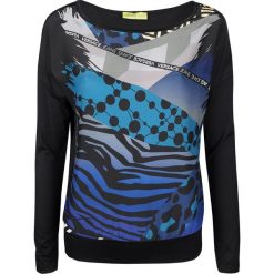 Versace Jeans Bluzka "Savana". Bluzki damskie Versace Jeans, na co dzień, z nadrukiem, z jeansu, bez kołnierzyka, bez rękawów. Za 389,00 zł.