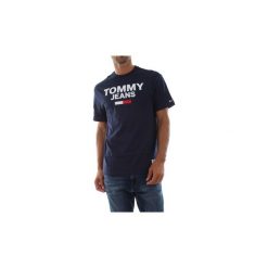 T-shirty z krótkim rękawem Tommy Jeans DM0DM07192 CORP LOGO. Czarne t-shirty męskie Tommy Jeans, s, bez wzorów, z jeansu, bez kołnierzyka, krótkie. Za 177,91 zł.