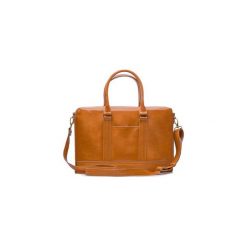 Elegancka skórzana męska torba ramię Solier SL02 ABERDEEN. Pomarańczowe torby męskie skórzane marki Solier, w paski, ze skóry, eleganckie, na ramię. Za 449,00 zł.