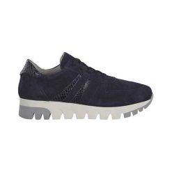 Tamaris Buty granatowy female niebieski 36. Niebieskie sneakersy damskie Tamaris, ze skóry. Za 319,00 zł.
