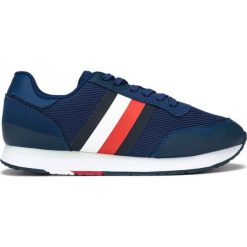 Tommy Hilfiger Tenisówki Niebieski. Niebieskie trampki męskie TOMMY HILFIGER, bez wzorów, z materiału, bez zapięcia. Za 428,95 zł.