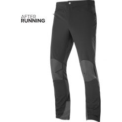SPODNIE SALOMON WAYFARER MOUNTAIN PANT M BLACK. Czarne spodnie męskie Salomon, m, bez wzorów, z dzianiny. Za 384,99 zł.