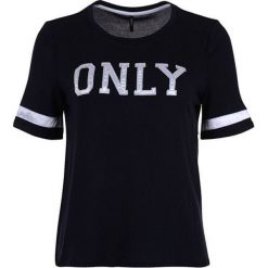 ONLY Mia S / S Only Logo Top Jrs Night Sky (rozmiar L). Koszulki damskie ONLY, s, bez wzorów, bez kołnierzyka. W wyprzedaży za 45,00 zł.