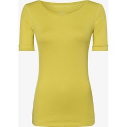 Marc Cain Sports - T-shirt damski, żółty. Żółte t-shirty damskie Marc Cain Sports, bez wzorów, z materiału, bez kołnierzyka. Za 199,95 zł.