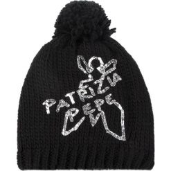 Czapka PATRIZIA PEPE - 2V8628/A4T6-K366 Black Irreverent. Czarne czapki damskie marki Patrizia Pepe, bez wzorów, z bawełny. Za 289,00 zł.