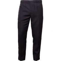 Chinosy męskie: Club Monaco PIPING TROUSER Spodnie materiałowe black