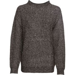 Sweter dzianinowy oversize: must-have bonprix czarny. Czarne swetry damskie marki bonprix, bez wzorów, z dzianiny, bez rękawów, bez kaptura. Za 109,99 zł.