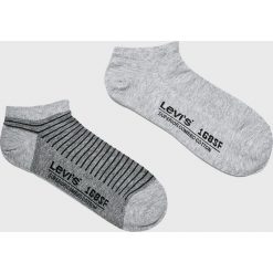 Levi's - Skarpety (2-pack). Szare skarpetki męskie Levi's®, bez wzorów, z elastanu. Za 39,90 zł.