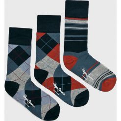 Pepe Jeans - Skarpety Clifton (3-pack). Szare skarpetki męskie Pepe Jeans, z elastanu. Za 59,90 zł.