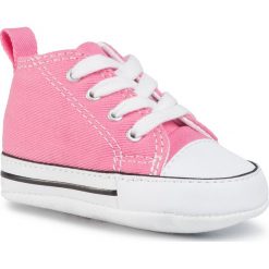 Trampki CONVERSE - First Star Hi 88871 Pink. Różowe trampki dziewczęce Converse, bez wzorów, z gumy, na sznurówki. Za 129,00 zł.