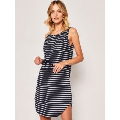 Sukienka letnia Seafolly Vacay 53940-DR. Niebieskie sukienki damskie Seafolly, na lato, l, bez wzorów, z bawełny, bez kołnierzyka, bez rękawów. Za 289,00 zł.