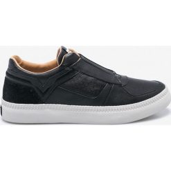 Diesel - Buty. Czarne buty sportowe męskie Diesel, ze skóry, bez zapięcia. W wyprzedaży za 399,90 zł.