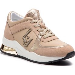 Sneakersy LIU JO - Karlie 12 B19007 TX031 Sand 01127. Brązowe półbuty damskie Liu Jo, z zamszu. Za 649,00 zł.