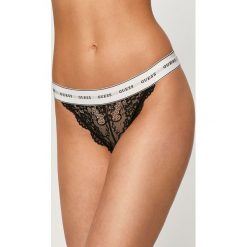 Guess Jeans - Brazyliany. Czarne majtki damskie Guess Jeans, s, z bawełny. Za 99,90 zł.