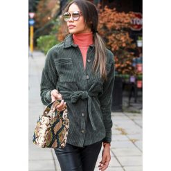 Kurtka OLIMPIA KHAKI. Brązowe kurtki damskie Kurtka OLIMPIA KHAKI, s, bez wzorów. W wyprzedaży za 109,00 zł.