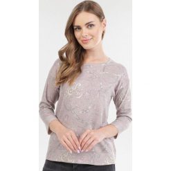 Ciemnoróżowy Sweter Jynieth. Różowe swetry damskie Born2be, xl, bez wzorów, bez rękawów, bez kaptura. Za 79,99 zł.
