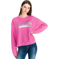 Replay Bluza Różowy. Różowe bluzy damskie Replay, m, z nadrukiem, z bawełny, bez rękawów, bez kaptura. Za 464,95 zł.