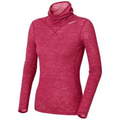 Odlo Koszulka damska Shirt l/s turtle neck Revolution TW Warm różowa r. L. Czerwone bluzki sportowe damskie marki Odlo, l. Za 236,37 zł.