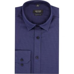 Koszula versone 2460 długi rękaw custom fit granatowy. Niebieskie koszule męskie Recman, m, bez wzorów, bez kołnierzyka, z długim rękawem. Za 139,00 zł.