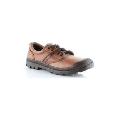 Buty Palladium Pallabrouse Ox Lea 02534-284. Pomarańczowe trampki męskie Palladium, bez wzorów, bez zapięcia. Za 229,00 zł.