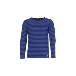 T-shirty z długim rękawem Armor Lux EZER. Niebieskie t-shirty męskie marki Armor lux, s, bez wzorów, bez kołnierzyka, długie. Za 191,20 zł.