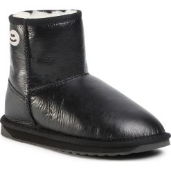Buty EMU AUSTRALIA - Stinger Mini Zip W12306 Black. Czarne kozaki damskie EMU Australia, ze skóry, bez obcasa, bez zapięcia. Za 699,00 zł.