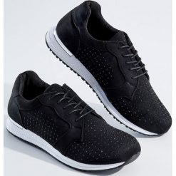 Sportowe buty ze zdobieniem - Czarny. Czarne buty sportowe damskie marki Mohito. Za 119,99 zł.
