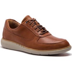 Półbuty CLARKS - Un Voyage Lace 261368117 Dark Tan Lea. Brązowe półbuty skórzane męskie Clarks. W wyprzedaży za 379,00 zł.