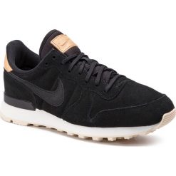 Buty NIKE - Internationalist Prm 828404 017 Black/Black/Summit White. Czarne półbuty damskie Nike, na co dzień, bez wzorów, ze skóry, bez obcasa, na płaskiej podeszwie, bez zapięcia. W wyprzedaży za 299,00 zł.