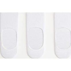 Mango Man - Stopki White (3-pack). Białe skarpetki męskie Mango Man, bez wzorów, z elastanu. Za 49,99 zł.