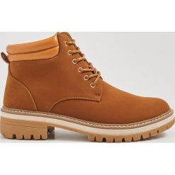 Buty trapery - Brązowy. Pomarańczowe buty trekkingowe damskie Sinsay. Za 99,99 zł.