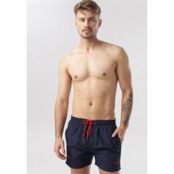 Granatowe Szorty Aerida. Niebieskie spodenki i szorty męskie Born2be, xl, bez wzorów. W wyprzedaży za 49,99 zł.