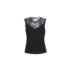 Topy na ramiączkach / T-shirty bez rękawów Morgan DICARE. Czarne topy damskie marki Morgan, xl. Za 149,00 zł.
