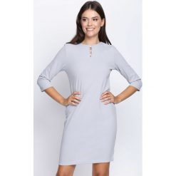 Szara Sukienka Mermaids. Szare sukienki mini marki Born2be, l, oversize. Za 54,99 zł.