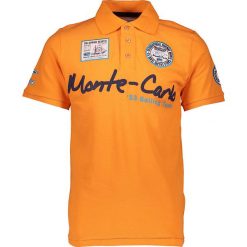 Koszulka polo "Komen" w kolorze pomarańczowym. Pomarańczowe koszulki męskie Geographical Norway Men, xl, z nadrukiem, z bawełny, polo, bez rękawów. W wyprzedaży za 99,95 zł.