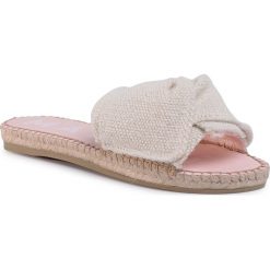 Espadryle MANEBI - Sandals With Knot B 3.0 J0 Cream. Brązowe espadryle damskie Manebi, bez wzorów, ze skóry ekologicznej, bez obcasa. W wyprzedaży za 309,00 zł.