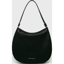 Armani Exchange - Torebka. Czarne torby damskie na zakupy Armani Exchange, bez wzorów, z poliesteru, na ramię, duże, bez dodatków. W wyprzedaży za 499,90 zł.