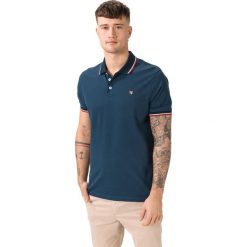Jack & Jones Win Blu. Polo Koszulka Niebieski. Niebieskie podkoszulki męskie Jack & Jones, l, bez wzorów, z bawełny, bez rękawów. Za 109,95 zł.