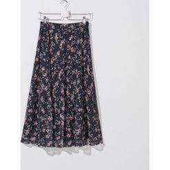 Spódnica midi z falbaną - Czarny. Czarne spódniczki damskie Mohito, bez wzorów, midi. Za 99,99 zł.