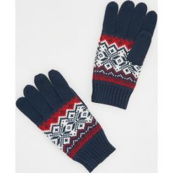 Rękawiczki - Granatowy. Niebieskie rękawiczki męskie Reserved. Za 39,99 zł.