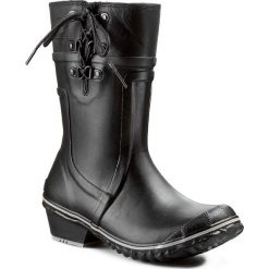 Kalosze SOREL - Conquest Carly Glow NL1973 Black/Silver Sage 010. Czarne botki damskie skórzane marki Sorel, na wysokim obcasie. W wyprzedaży za 249,00 zł.